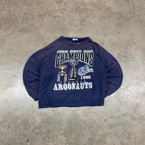 Champion Other - Toronto Argonauts 1996 Grey Cup Champions Sweatshirt Navy Vintage Size L